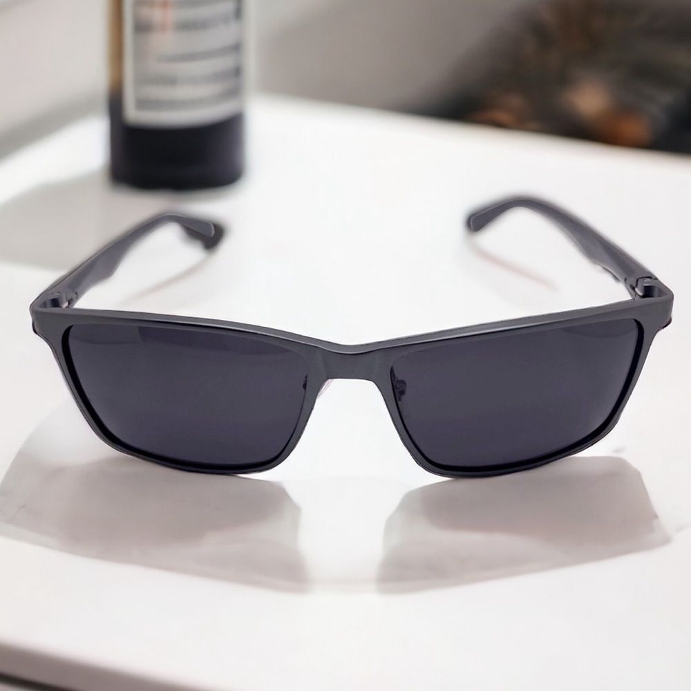 Bircen Men’s Sunglasses Polarized UV Protection Al-Mg Metal Frame Spring Hinges